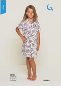 GIRL'S NIGHT SHIRT M/M U25065 Tellini S.r.l. Wholesale Clothing